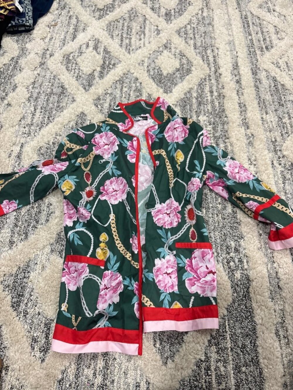 ChicMe Floral Button-Up Jacket Size S New